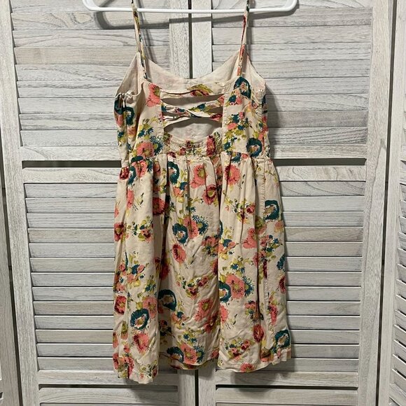 Blue Pepper Womens Size Medium Mini Dress Multicolor Floral Adjustable Strap - Picture 4 of 13